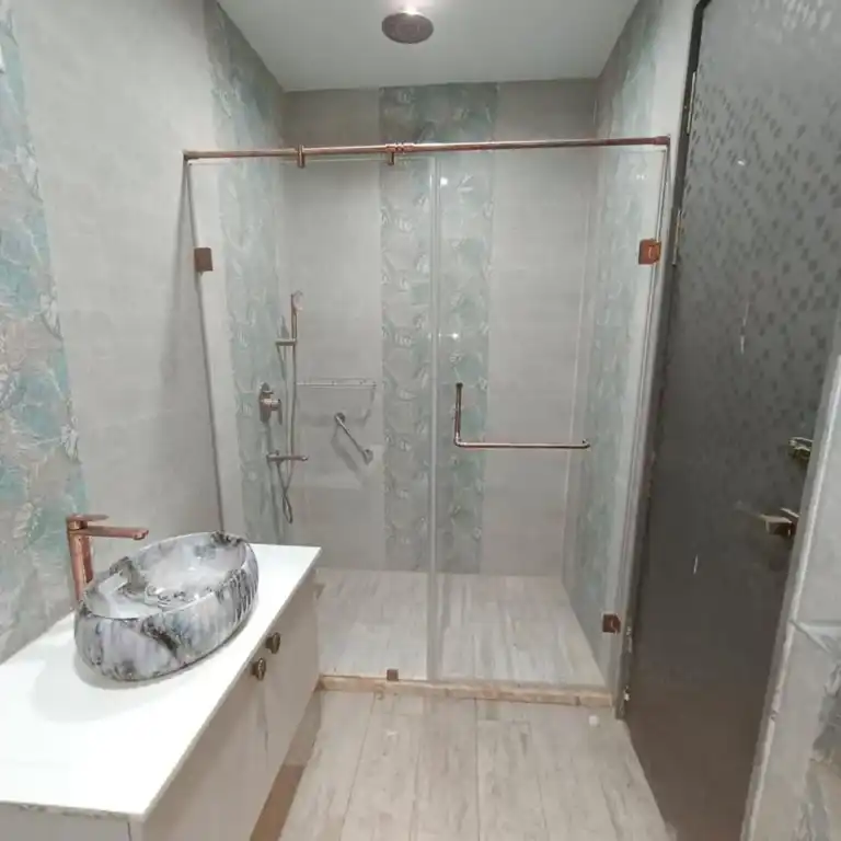 Openable bathroom partitions in Hyderabad by Clear Vista